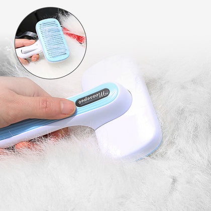 Automatic pet hair removal brush