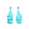 Three-layer Tassel Earrings