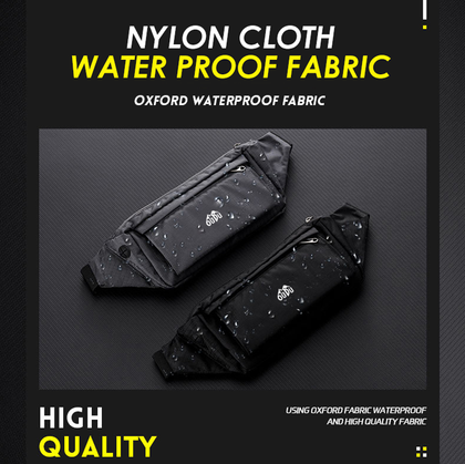 Large-capacity waterproof and wear-resistant nylon belt bag