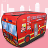 Kids Children Tent Popup Play Tent Toy Outdoor Foldable Playhouse Fire Truck Police Car Game House Bus Tent Indoor Outdoor Game