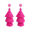 Three-layer Tassel Earrings