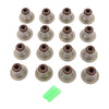 16Pcs FKM Valve Seals .313" x .500" Metal Clad For GM LS1 LS3 LS6 4.8L 5.3L 6.0L 6.2L