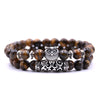 Owl Tiger Eye Bracelet Set