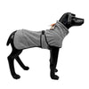 Water Repellent Softshell Dog Jacket Pet Clothes for Spring Autumn，Outdoor Sport Dog Jacket with High Neckline Collar Cold Weather Pets Apparel Winter Warm Coats Puppy Comfort Vest-（lightgray，size L）