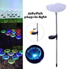 Solar LED fiber optic jellyfish light