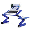 Adjustable laptop stand, RAINBEAN laptop desk with 2 CPU cooling USB fans