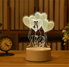 Elk Bear Unicorn 3D LED Night Lights