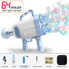 64-Holes Gatling Bubble Guns For Kids Electric Automatic Bubble