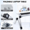 Adjustable laptop stand, RAINBEAN laptop desk with 2 CPU cooling USB fans