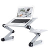 Adjustable laptop stand, RAINBEAN laptop desk with 2 CPU cooling USB fans