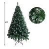 6FT Iron Leg White PVC 650 Branches Christmas Tree